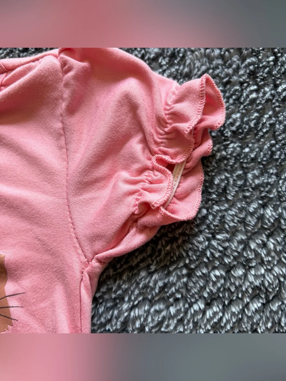 Baby Girl 2T Pink Nightgown Bundle - Cat Themed One Piece Pajamas, Lot Of 2